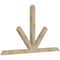 Ekena Millwork Saratoga Rough Sawn Timber Gable Bracket, Douglas Fir, 84"W x 49"H x 4"D x 4"F, 14/12 Pitch GBW084X49X0404SAR00RDF - alternate 4
